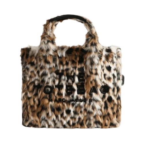 Marc Jacobs The Leopard Fur Medium Tote Bag 'Brown'