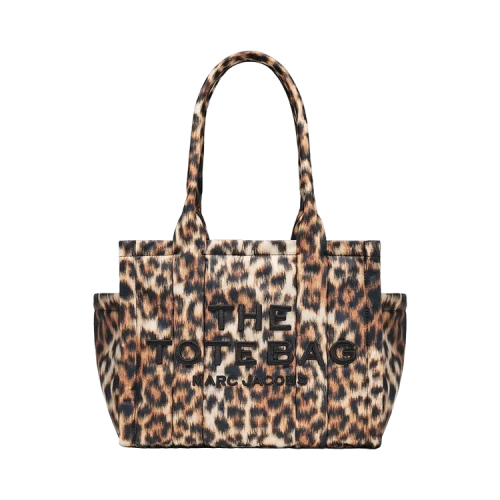 Marc Jacobs The Leopard Puffy Nylon Medium Tote Bag 'Brown'