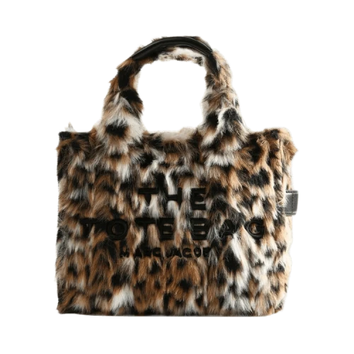 Marc Jacobs Leopard Fur Small Tote Bag 'Brown'