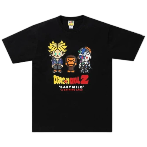 BAPE x Dragon Ball Z Baby Milo Trunks & Mecha Frieza Tee 'Black'