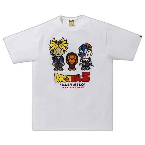 BAPE x Dragon Ball Z Baby Milo Trunks & Mecha Frieza Tee 'White'
