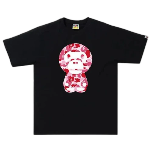 BAPE ABC Camo Big Baby Milo Tee 'Black/Pink'