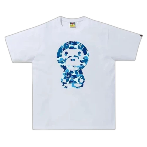 BAPE ABC Camo Big Baby Milo Tee 'White/Blue'