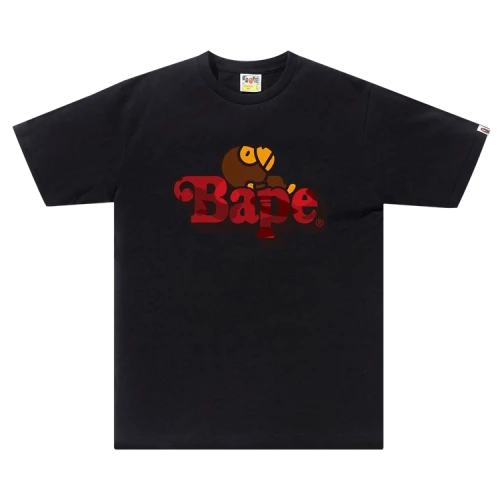 BAPE Color Camo Milo On Bape Tee 'Black/Red'