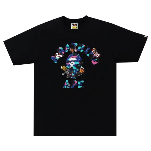 BAPE x Kid Cudi College Moon Man Tee 'Black'
