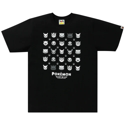 BAPE Baby Milo x Pokemon Monotone Tee #4 'Black'