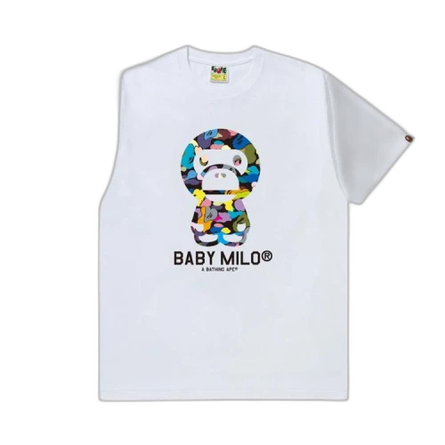 BAPE Multi Camo Baby Milo Tee 'White'