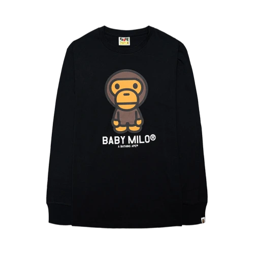 BAPE Baby Milo Long-Sleeve Tee 'Black'
