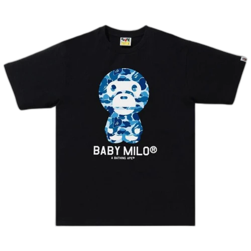 BAPE ABC Camo Baby Milo Tee 'Black/Blue'