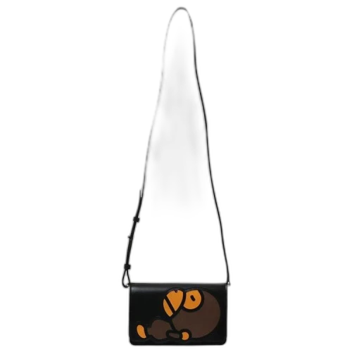 BAPE Baby Milo Leather Shoulder Bag 'Black'
