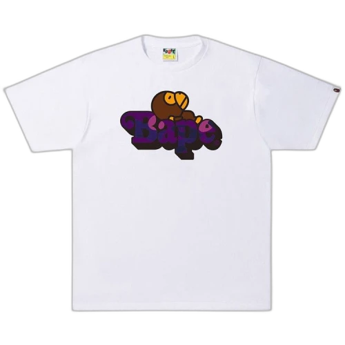 BAPE Color Camo C Milo On Tee 'White/Purple'