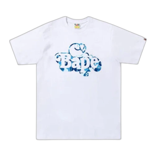 BAPE ABC Camo Milo On Tee 'White/Blue'