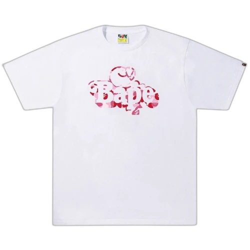 BAPE ABC Camo Milo On Tee 'White/Pink'