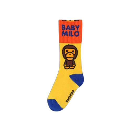 BAPE Baby Milo Cuff Socks 'Yellow'