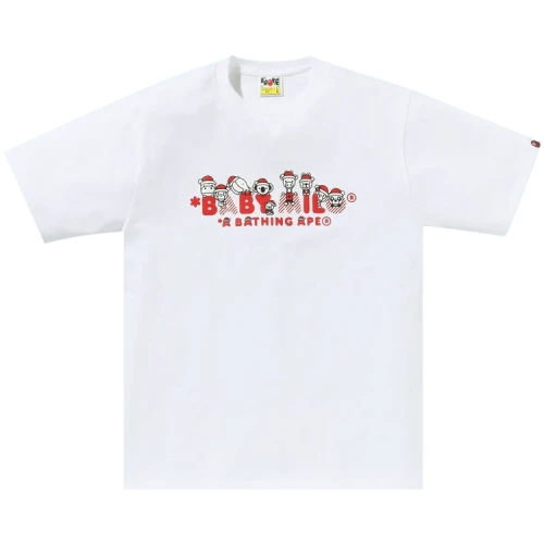BAPE Christmas Baby Milo Tee 'White'