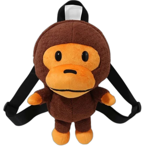 BAPE Milo Plush Day Pack (Kids) Brown