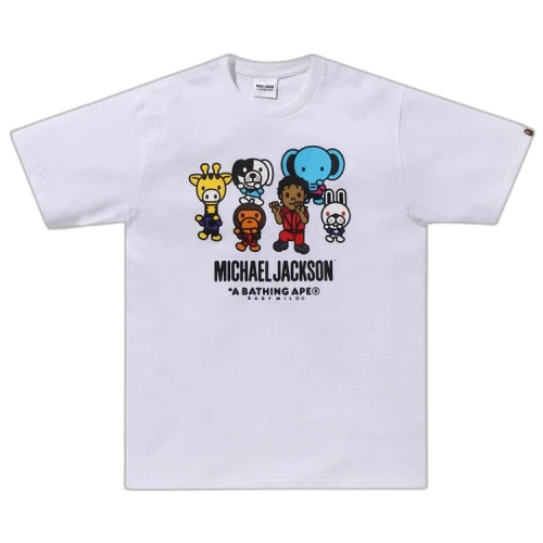 BAPE x Michael Jackson Baby Milo Tee 'White'