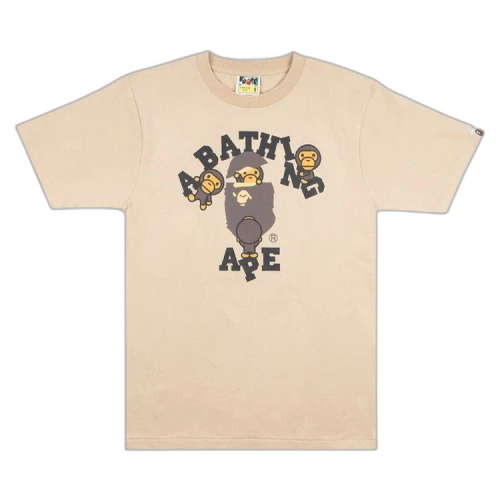 BAPE College Milo Tee 'Beige'
