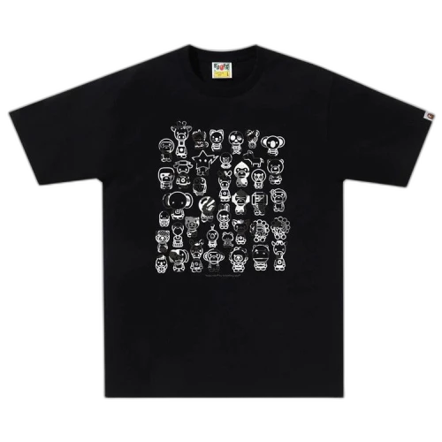 BAPE ABC Camo A To Z Tee 'Black/Grey'