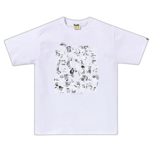 BAPE ABC Camo A To Z Tee 'White/Grey'