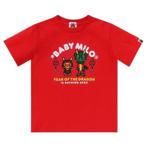 BAPE Kids Year Of The Dragon Baby Milo Tee 'Red'