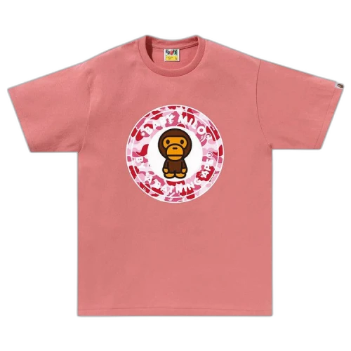 BAPE ABC Camo Milo Busy Works Tee 'Pink/Pink'