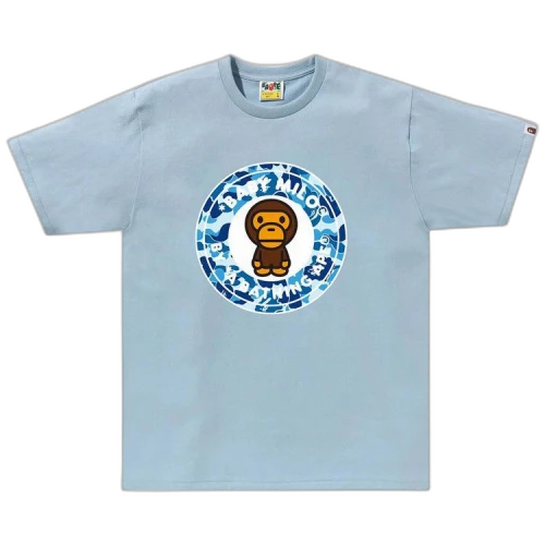 BAPE ABC Camo Milo Busy Works Tee 'Sax/Blue'