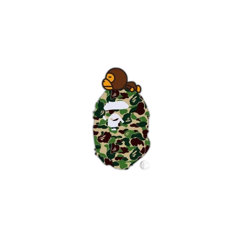 BAPE ABC Camo Milo On Big Ape Tee 'White/Green'