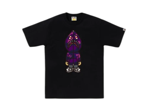 BAPE Color Camo Classic Milo Shark T-shirt Black/Purple