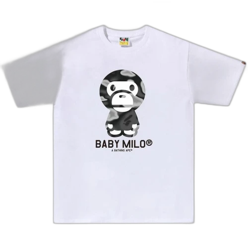 BAPE Liquid Camo Baby Milo Tee 'White/Black'