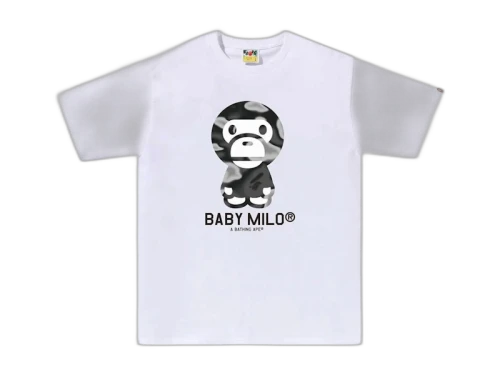 BAPE Liquid Camo Baby Milo Tee (SS24) White/Black