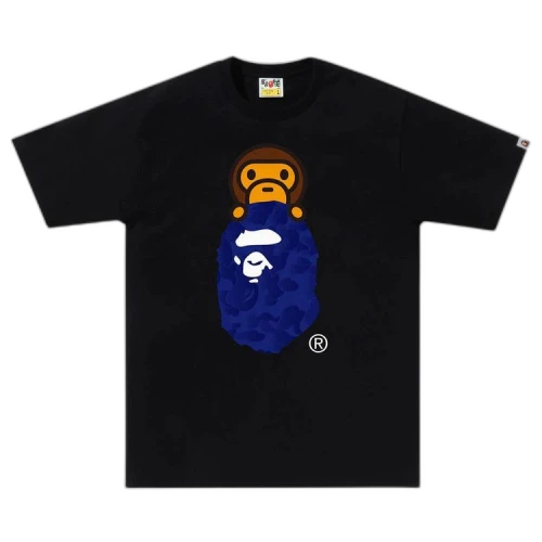 BAPE Ink Camo Milo On Ape Head Tee 'Black'