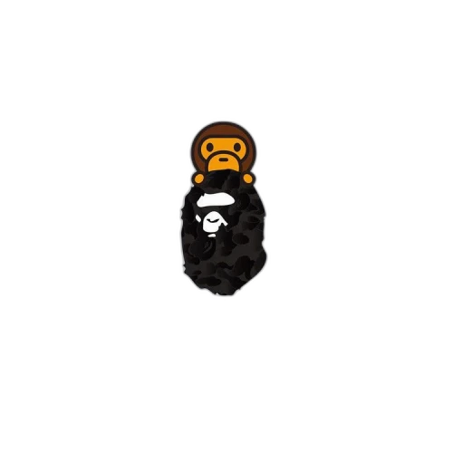 BAPE Ink Camo Milo On Ape Head Tee 'White'