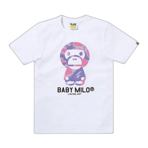BAPE Liquid Camo Baby Milo Tee 'White/Purple'