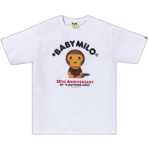 BAPE Baby Milo 25th Anniversary Photo Tee 'White'