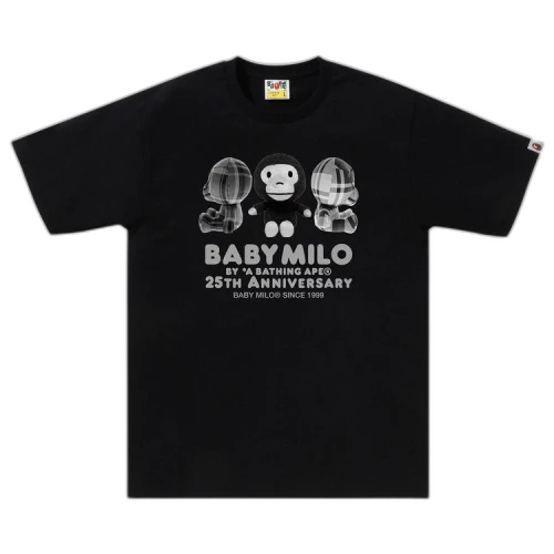 BAPE Baby Milo 25th Anniversary Plush Doll Tee 'Black'