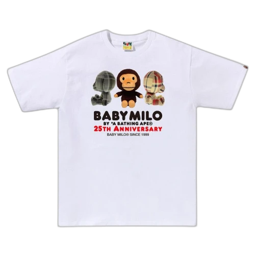 BAPE Baby Milo 25th Anniversary Plush Doll Tee 'White'
