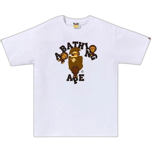 BAPE College Milo Tee 'White'