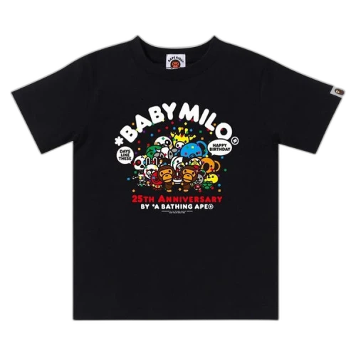 BAPE Kids Baby Milo 25th Anniversary Tee #1 'Black'
