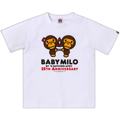 BAPE Kids Baby Milo 25th Anniversary Tee #2 'White'