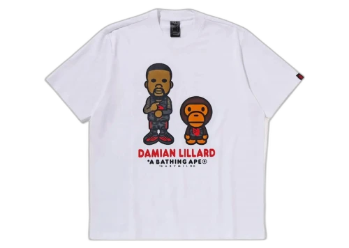 BAPE x adidas Dame Baby Milo Tee (Asia Sizing) White