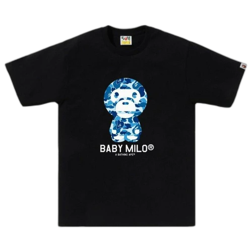 BAPE ABC Camo Baby Milo Tee 'Black/Blue'