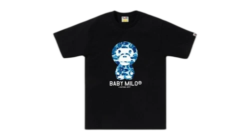 BAPE ABC Camo Baby Milo (SS25) Tee Black/Blue