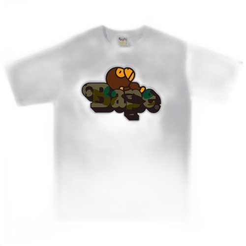 BAPE 1st Camo Milo On BAPE Tee 'White/Green'