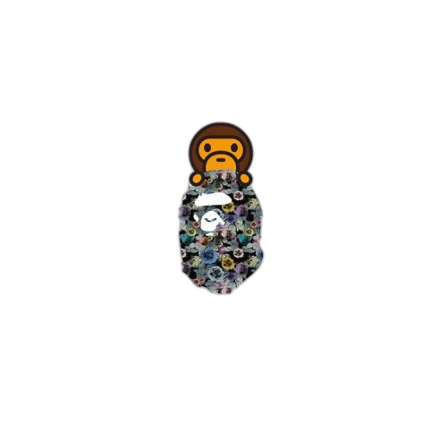 BAPE Floral Camo Milo On Ape Head Tee 'White'