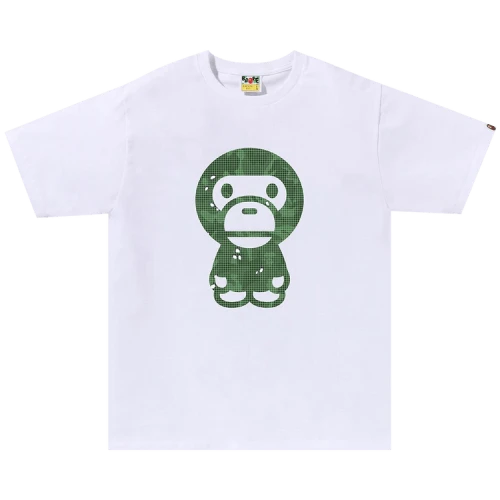 BAPE Bitmap Big Baby Milo Tee 'White'