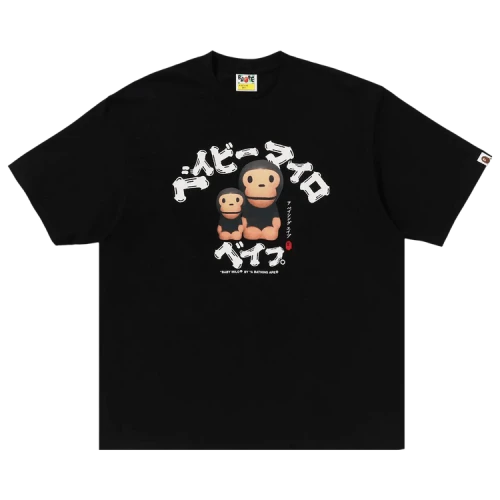 BAPE Baby Milo College Relaxed Fit Tee 'Black'