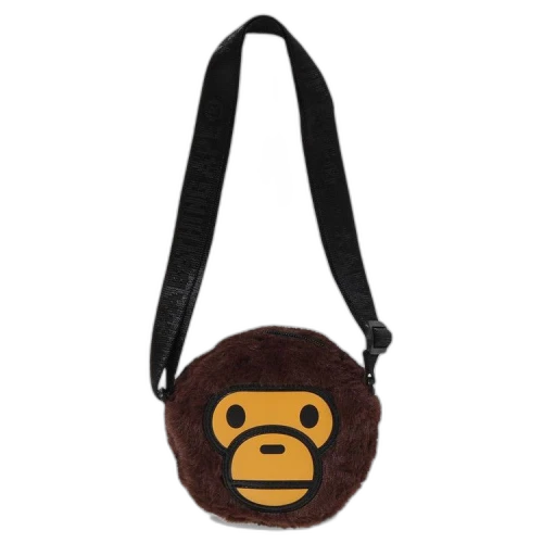 BAPE Baby Milo Boa Shoulder Bag 'Brown'