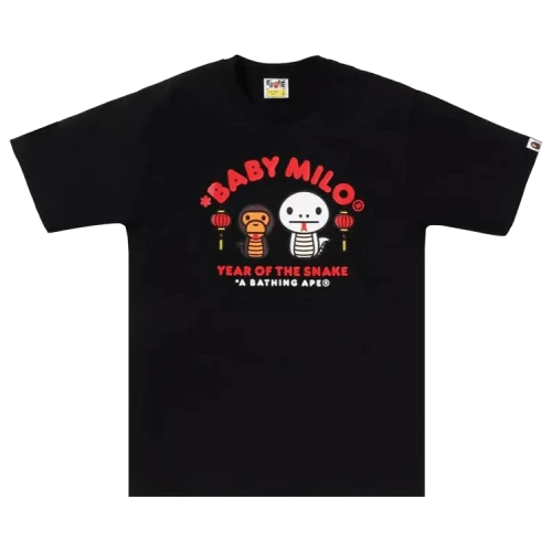 BAPE Year Of The Snake Baby Milo Tee 'Black'