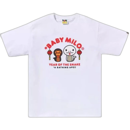 BAPE Year Of The Snake Baby Milo Tee 'White'